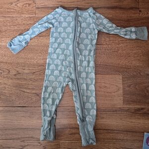 3-6 month girls bamboo onesie